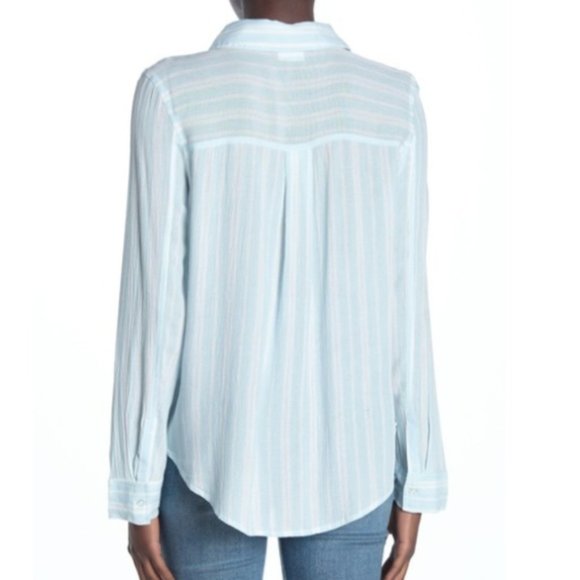 Abound Weekend Tie Front Shirt P1 - Picture 2 of 7